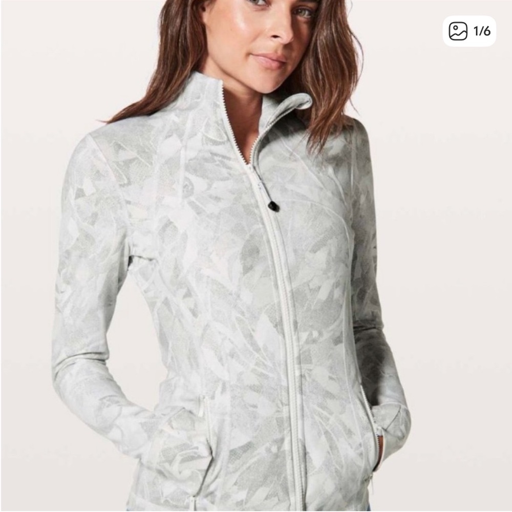 lululemon - define jacket (jasmine white multi)